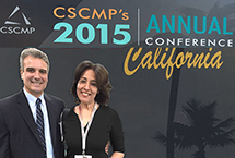 CSCMP PSresident & CEO, Rick Blasgen and Poonam Datta CCO, GES