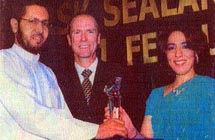 Ahmed Beyi, proprietor, Safeline Freight Forwarding & Poonam Datta