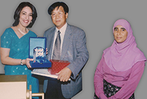 Maersk Oman Customer Awards Night: Reem Zawawi, Chairperson of Oman International Bank and Poonam Datta.